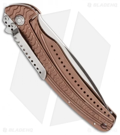 CRKT Ken Onion Ripple Bronze Folding Knife (3.16" Satin Plain) K406BXP 4 CRKT Ken Onion Ripple Bronze Folding Knife (3.16" Satin Plain) K406BXP - Image 2