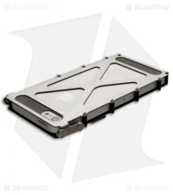 CRKT INoxCase Stainless Steel IPhone 5 Case 360Â° Cover INOX5SX -Cutting Edge Cutlery Knives Store inox inoxcase iphone5 stainless steel satin 360 inox5sx back