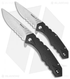 CRKT Ruger Knives Follow-Through Compact Flipper Knife (3.25" SW Serr) R1704 -Cutting Edge Cutlery Knives Store ruger knives r1704 size cm 1